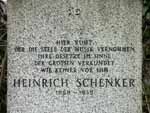 Inscription on Schenker's gravestone.